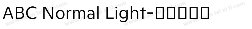 ABC Normal Light字体转换